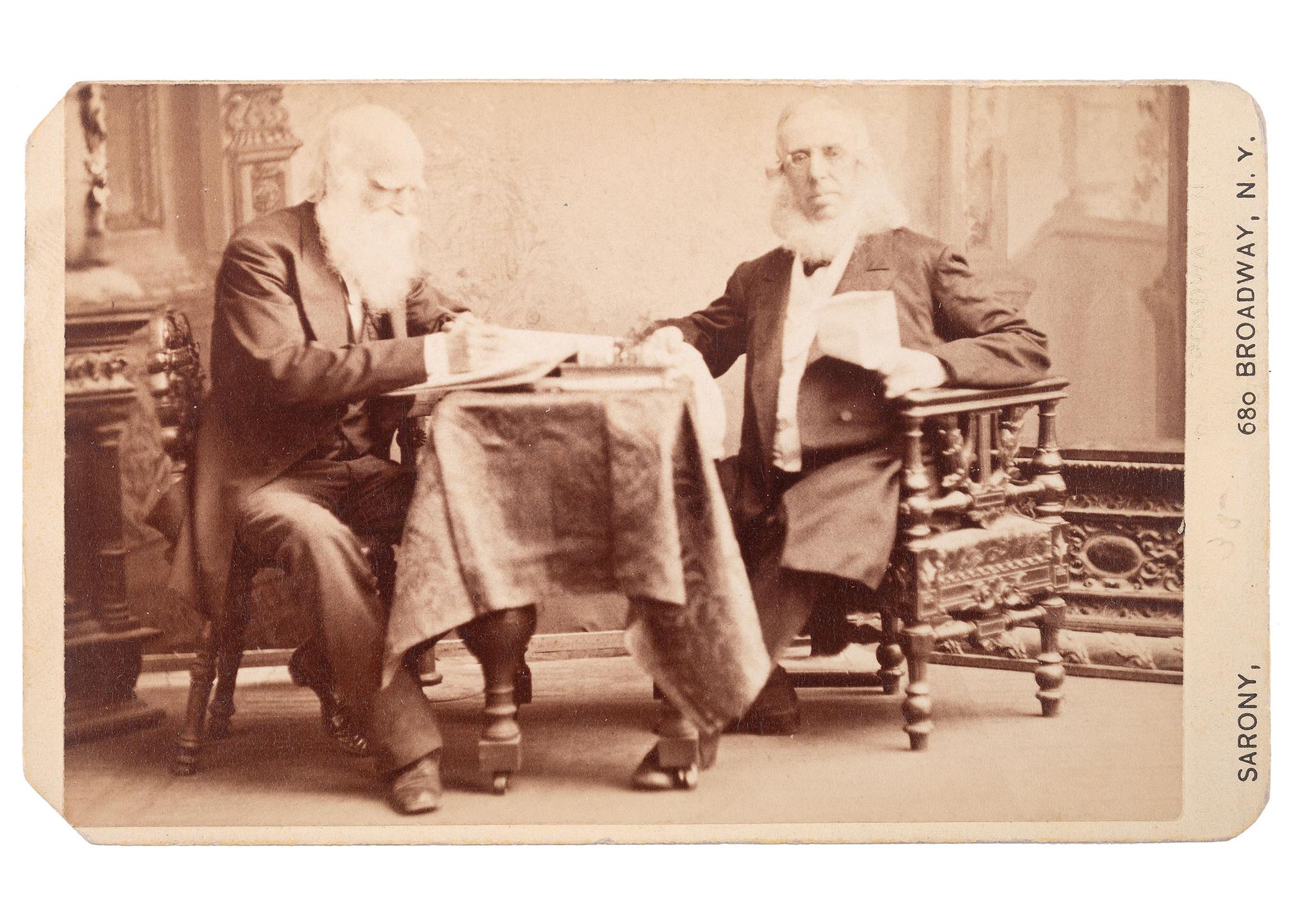 [EARLY PHOTOGRAPHY]. 71 CDVs of prominent authors, scholars, businessmen, & artists.