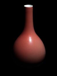 A Copper Red Glazed Bottle Vase