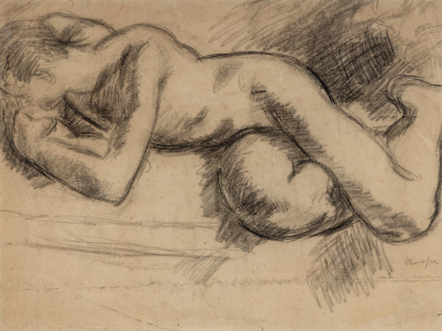 Reclining Male Nude , 1922