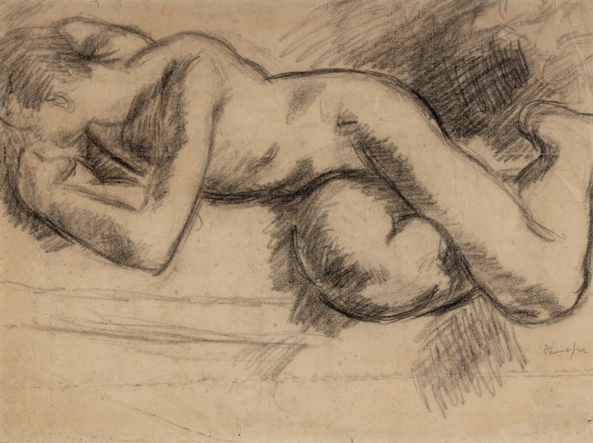 Reclining Male Nude , 1922