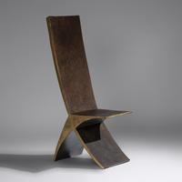 Sculptural bronze chair Veretia Vilona, USA