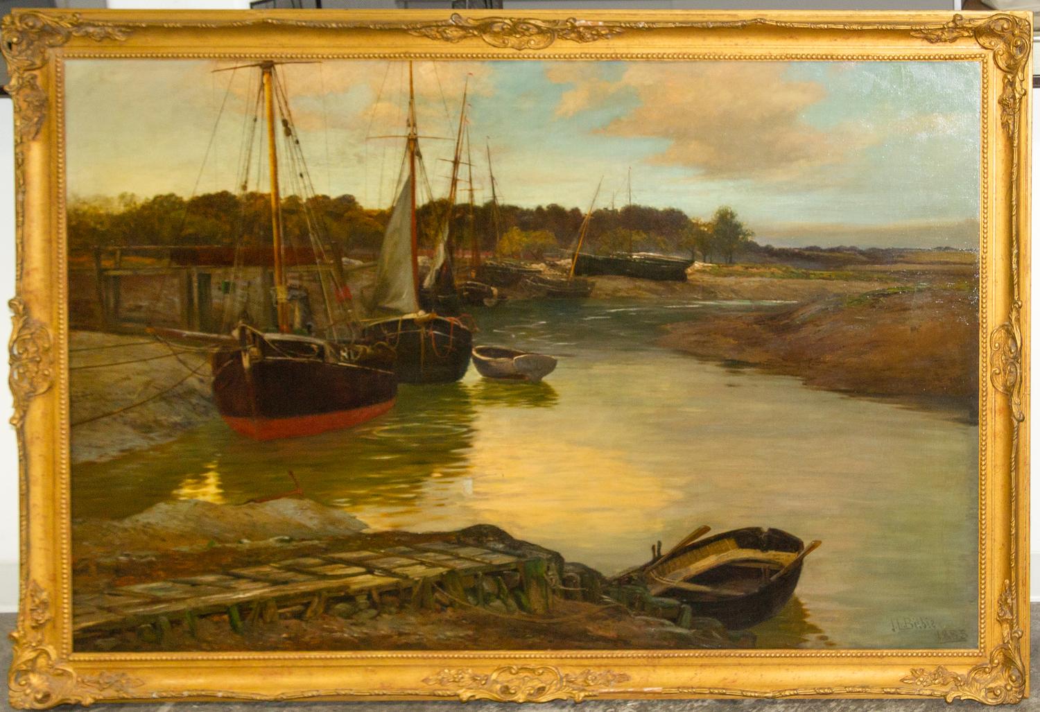 James Lee Bilbie, (British, 1860-1945), Boats
