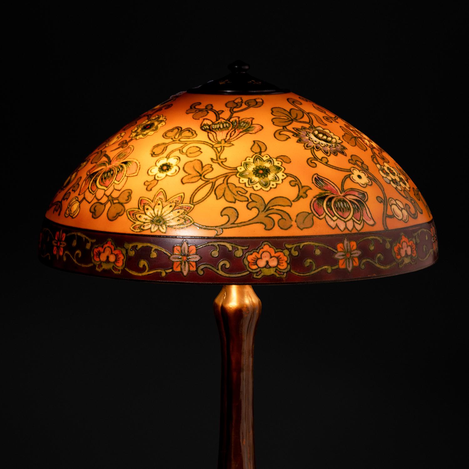 Table lamp with Persian shade in Chestnut style