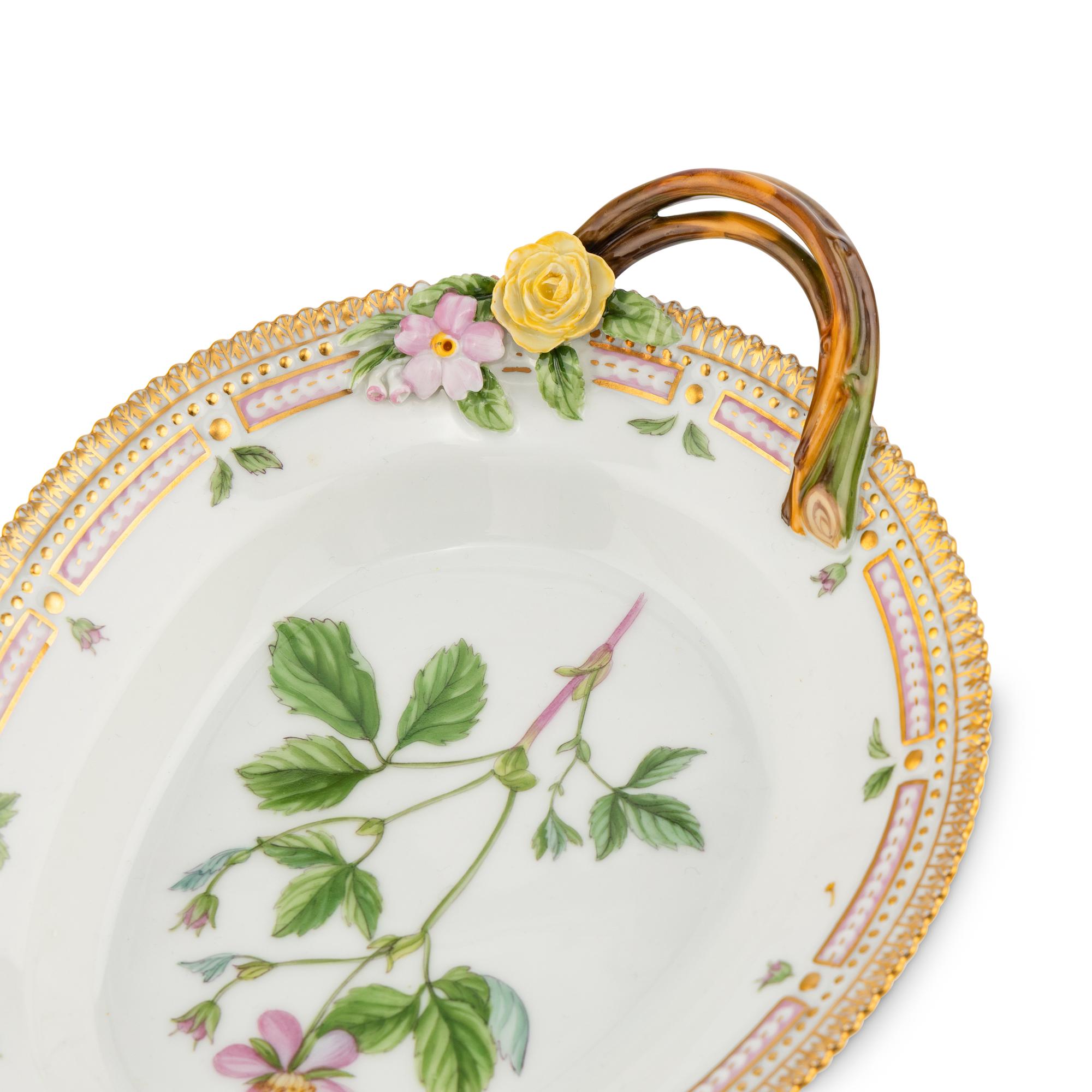 Four Royal Copenhagen Flora Danica Porcelain Table Articles