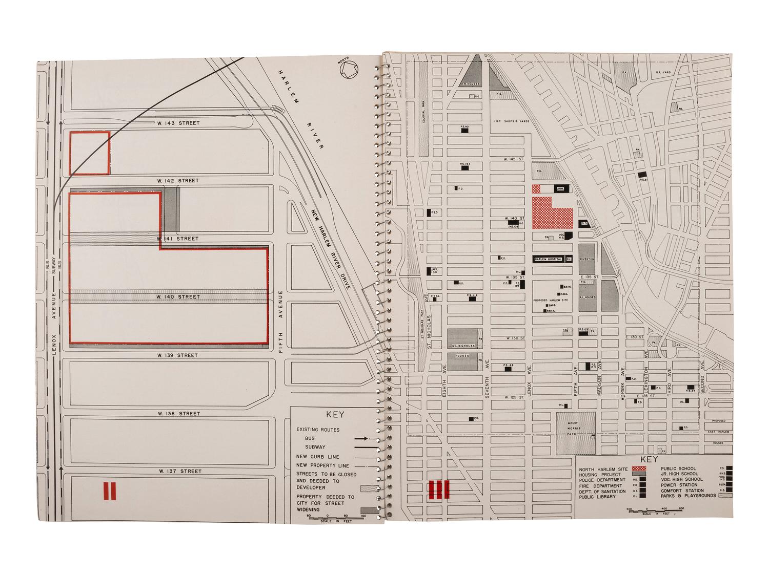 [CIVIL RIGHTS]. Harlem and North Harlem "Slum Clearance Plan" booklets. New York, NY: 1951.