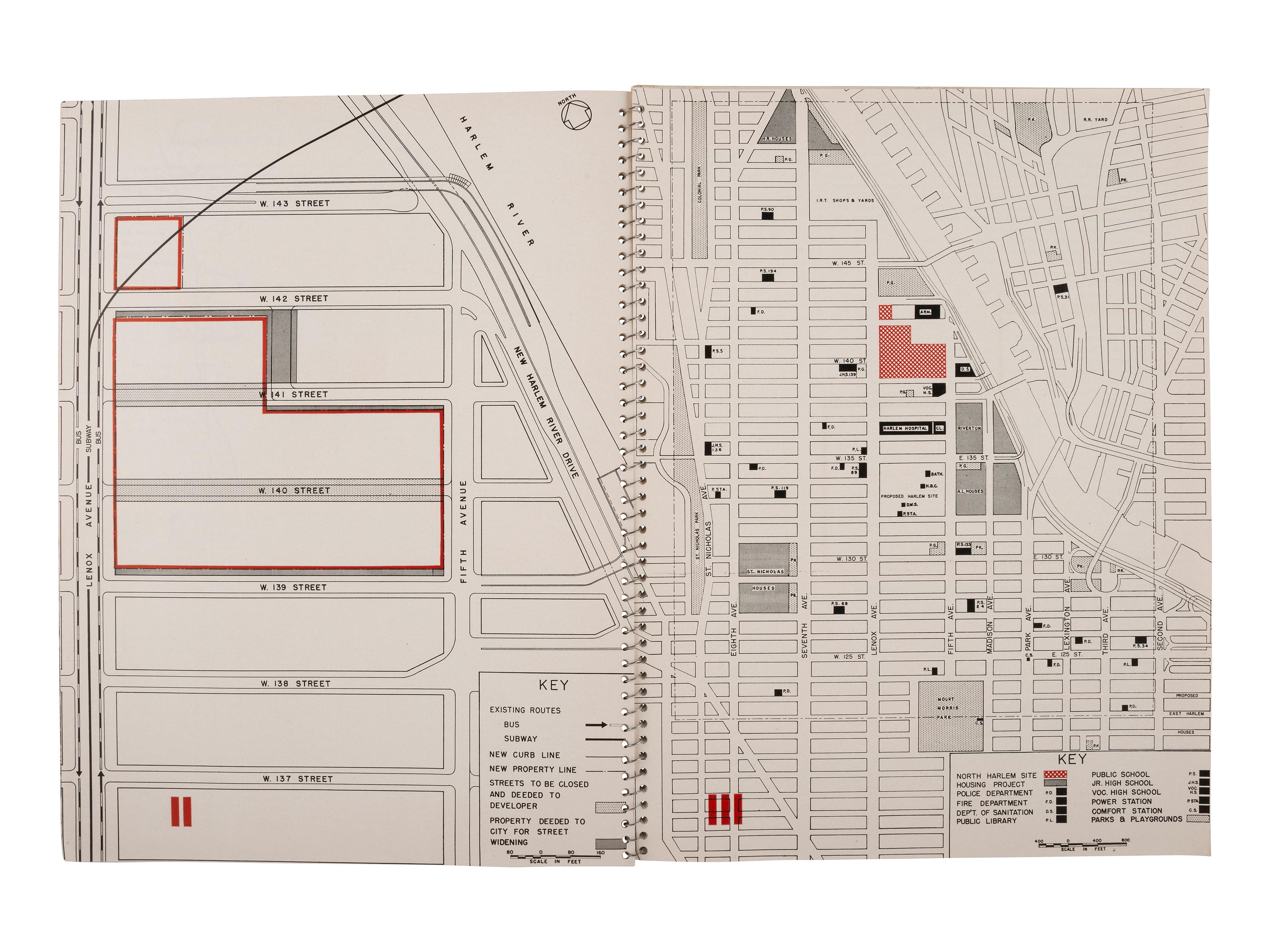[CIVIL RIGHTS]. Harlem and North Harlem "Slum Clearance Plan" booklets. New York, NY: 1951.
