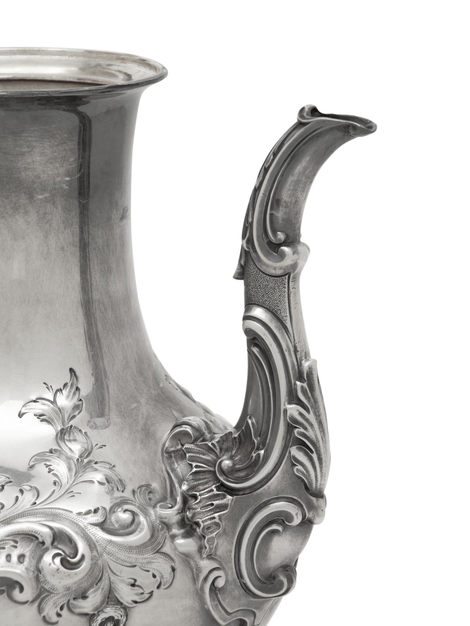A Victorian Silver Coffee Pot