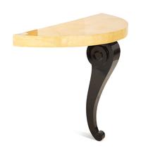 A Pair of Italian Black Lacquer Console Tables