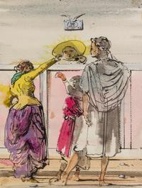 Eugene Berman, (American/Russian, 1899-1972), Untitled, 1947