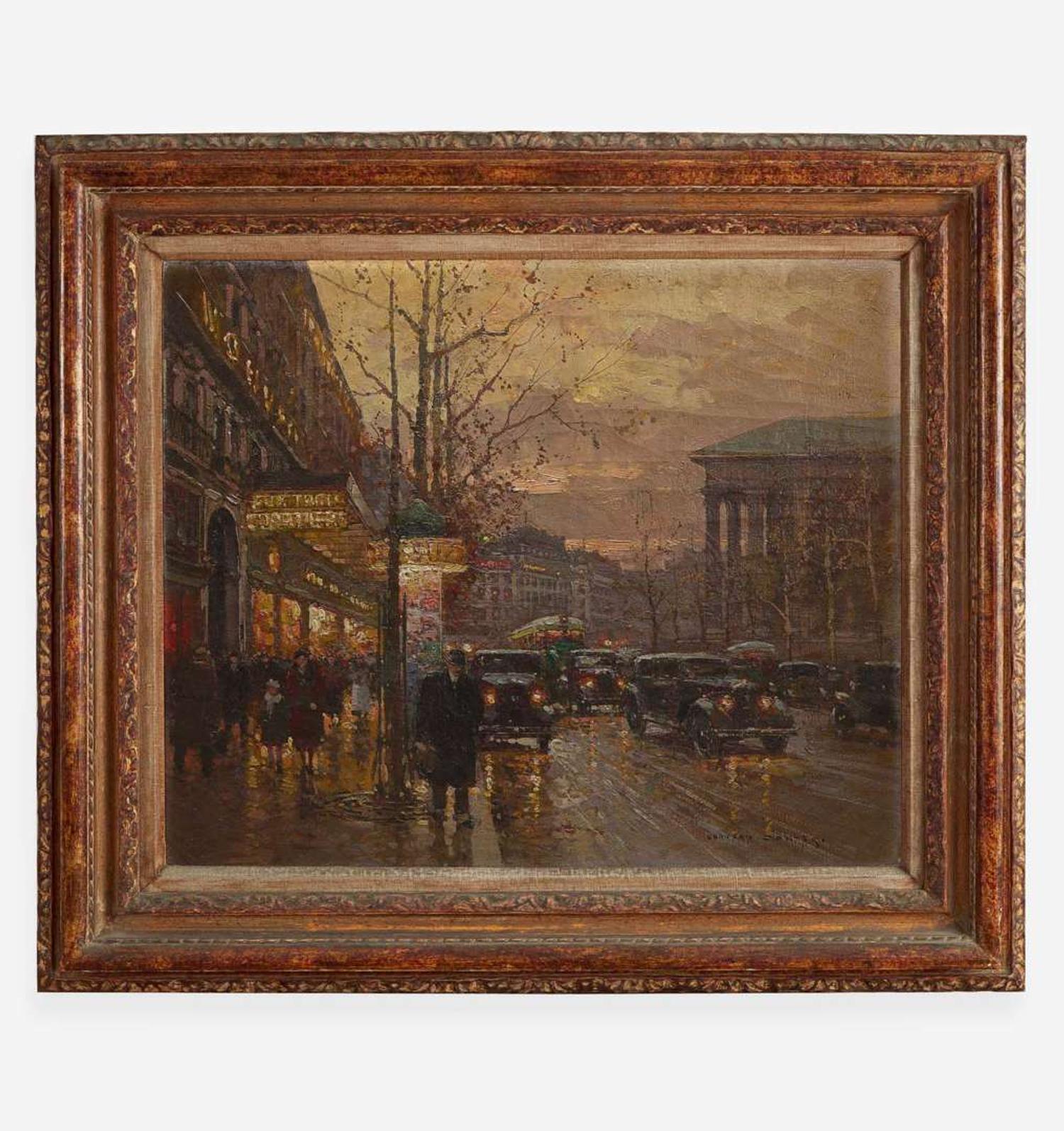 Edouard Léon Cortès (French, 1882–1969) Boulevard de la Madeleine, Aux Trois Quartiers