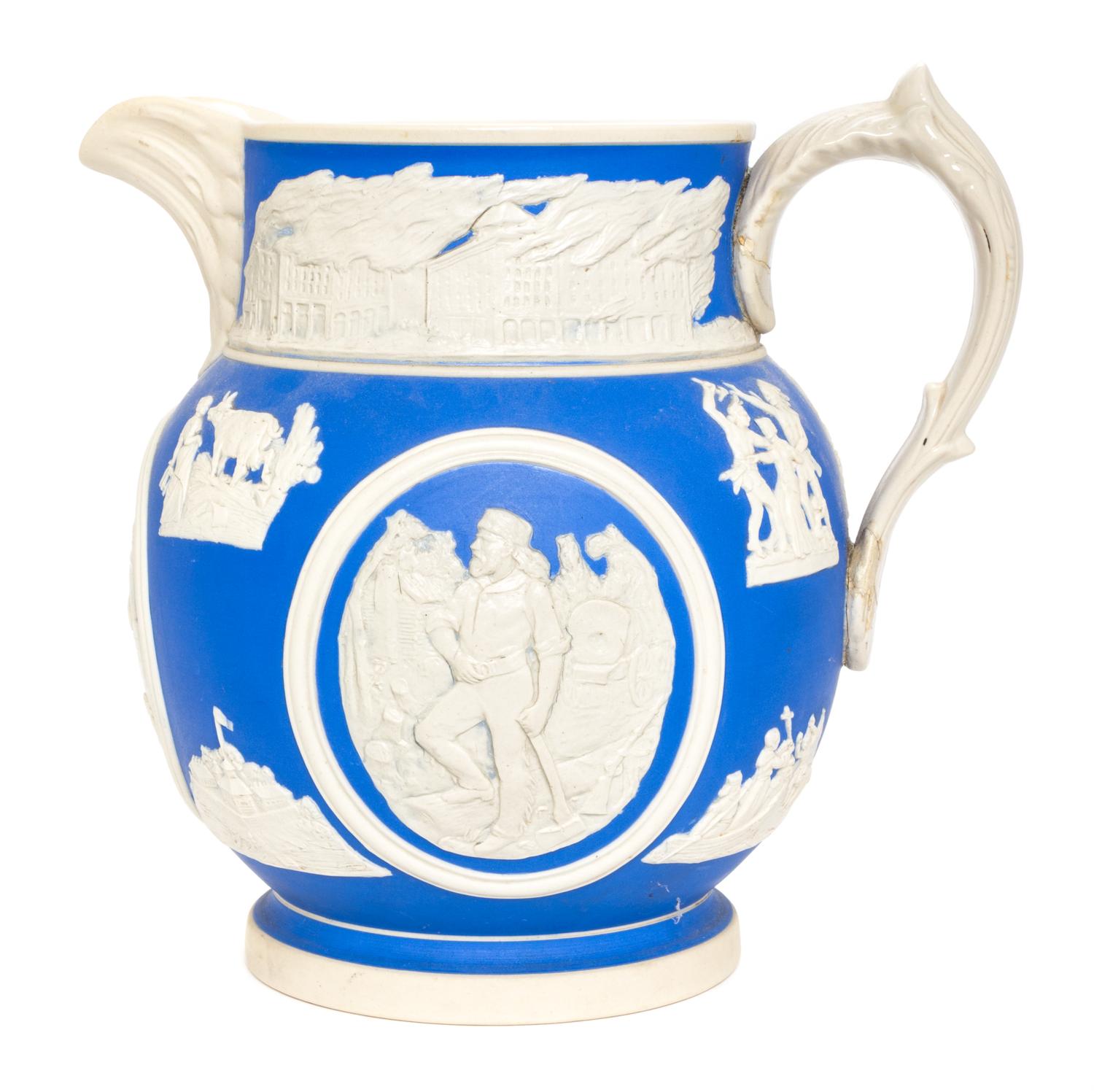 A Copeland Spode Ceramic Pitcher Height 7 3/4 inches. — LATE 19TH CENTURY