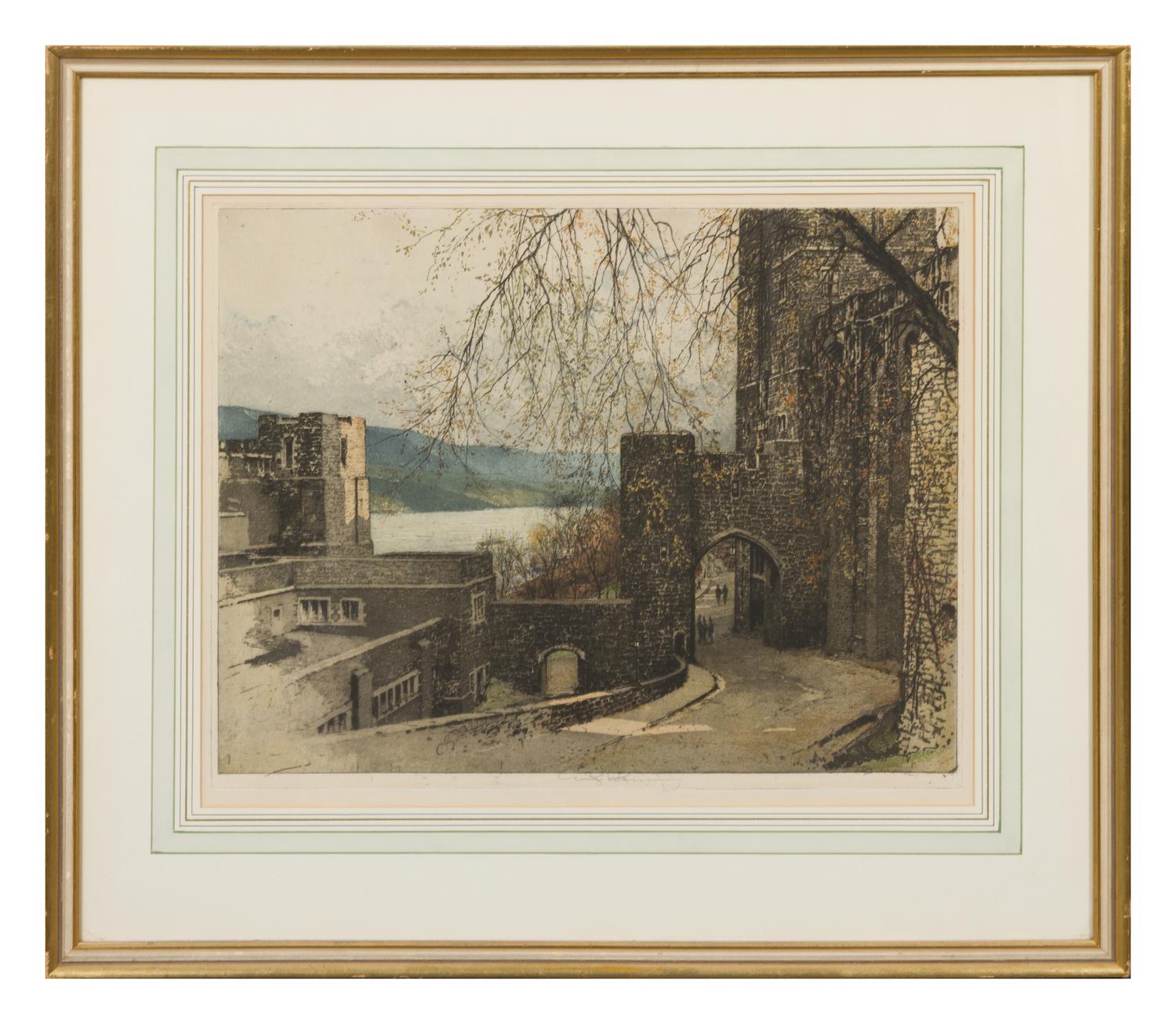 Luigi Kasimir, (American/Austrian, 1881-1962), Independence Hall; West Point and Mount Vernon, Virginia (a group of three works)