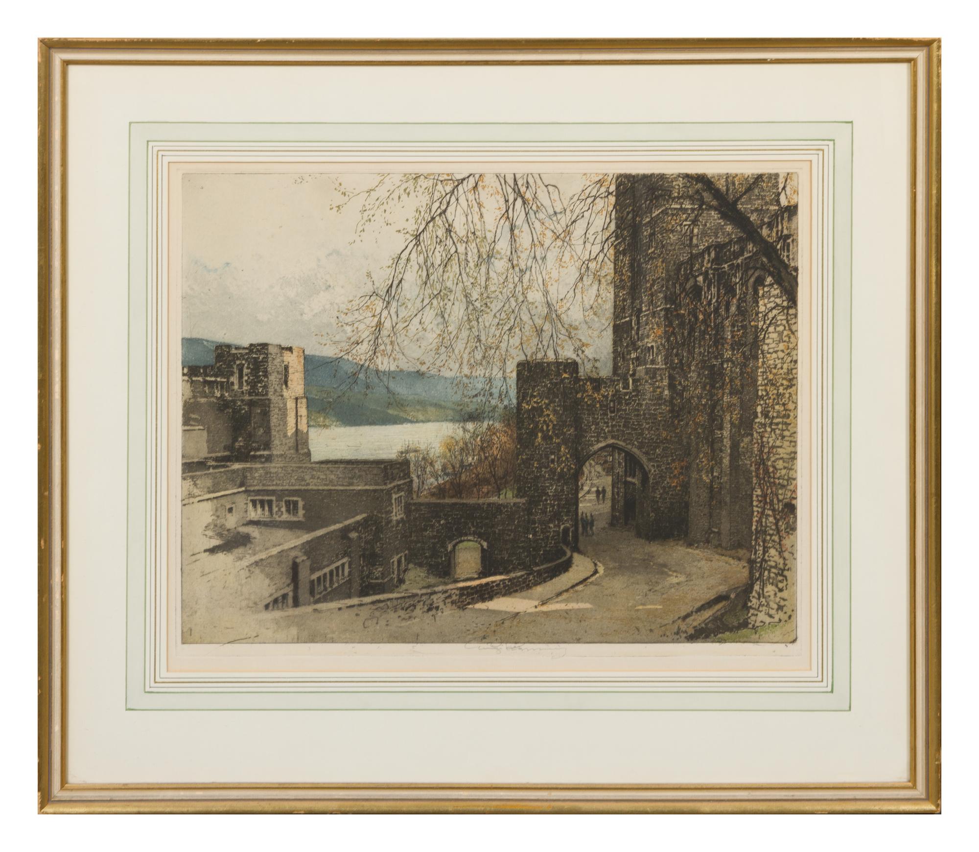 Luigi Kasimir, (American/Austrian, 1881-1962), Independence Hall; West Point and Mount Vernon, Virginia (a group of three works)