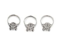 Three Chinese Silver Rings