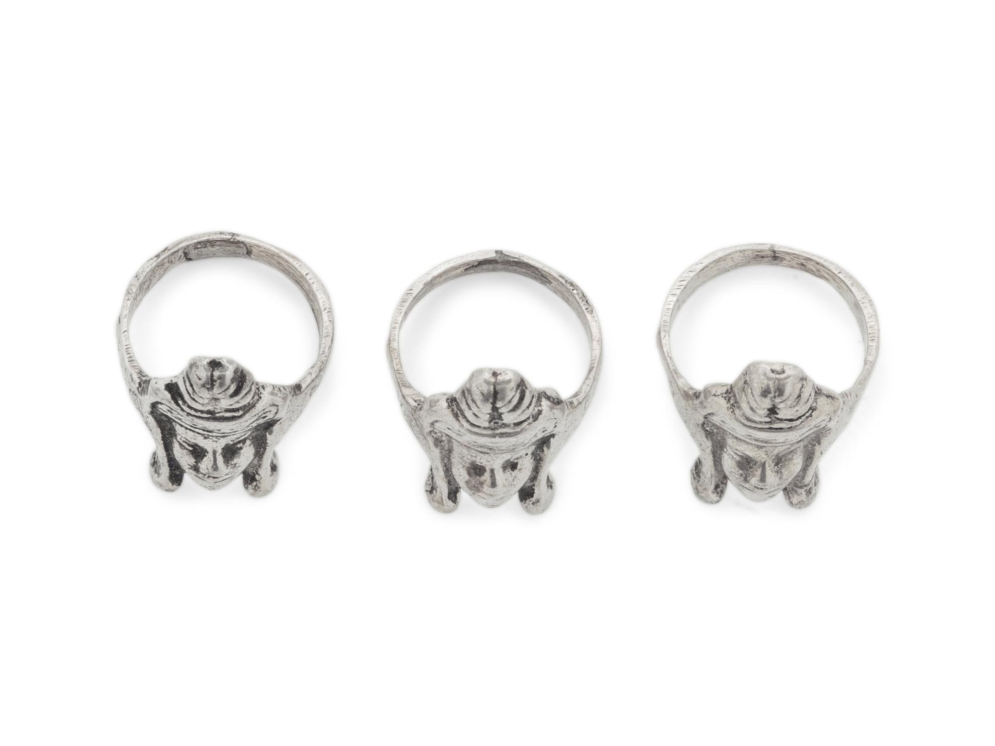 Three Chinese Silver Rings