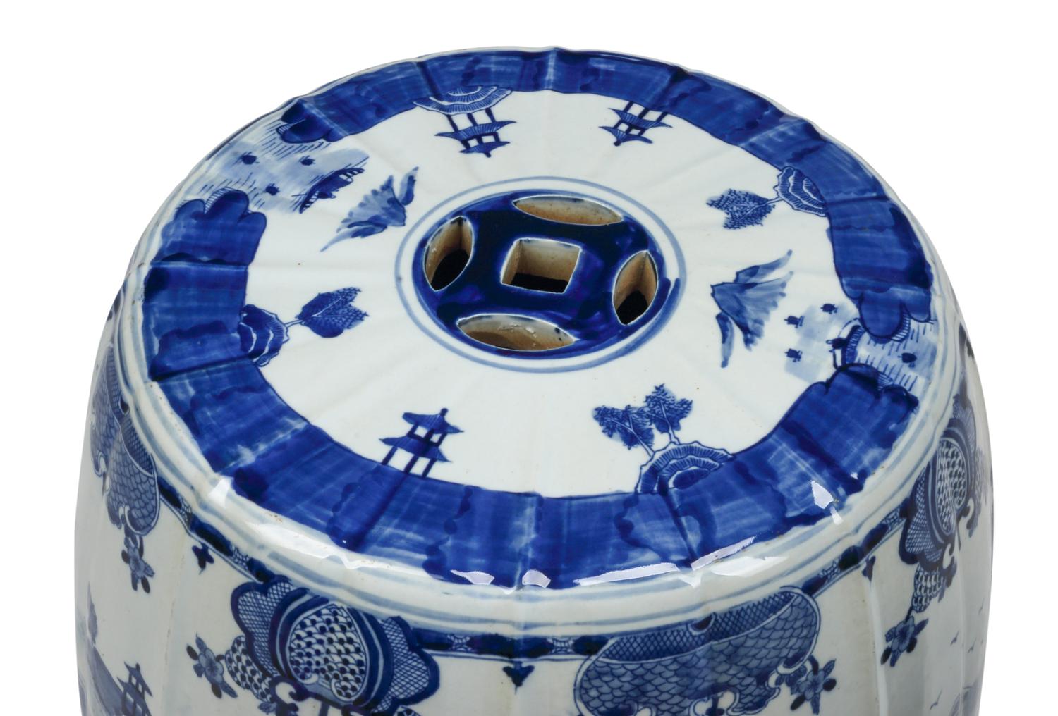 A Pair of Chinese Porcelain Garden Seats