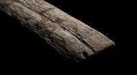 An Egyptian Painted Wood Sarcophagus Panel