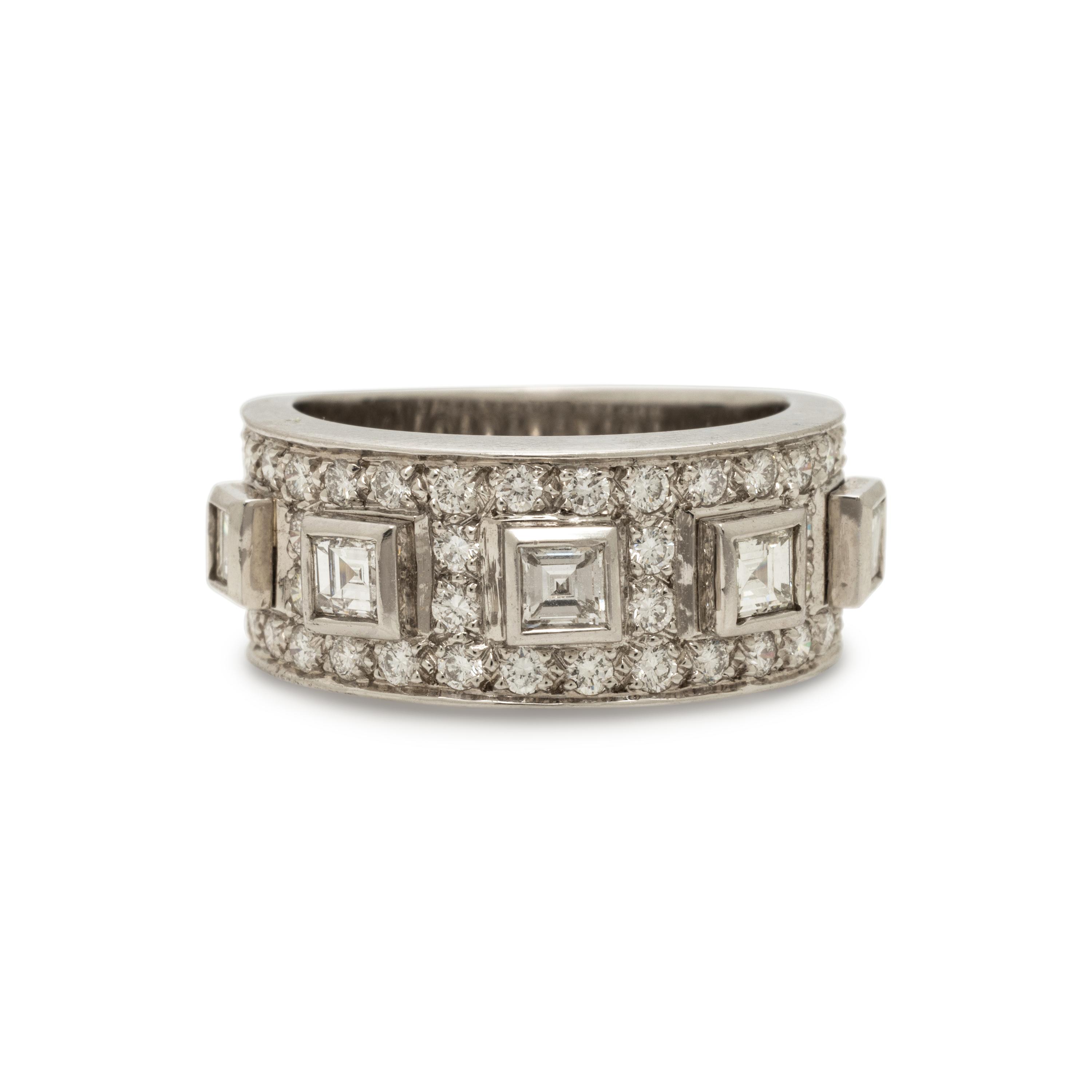 Platinum and Diamond Ring