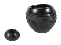 Blackware Pottery Jars