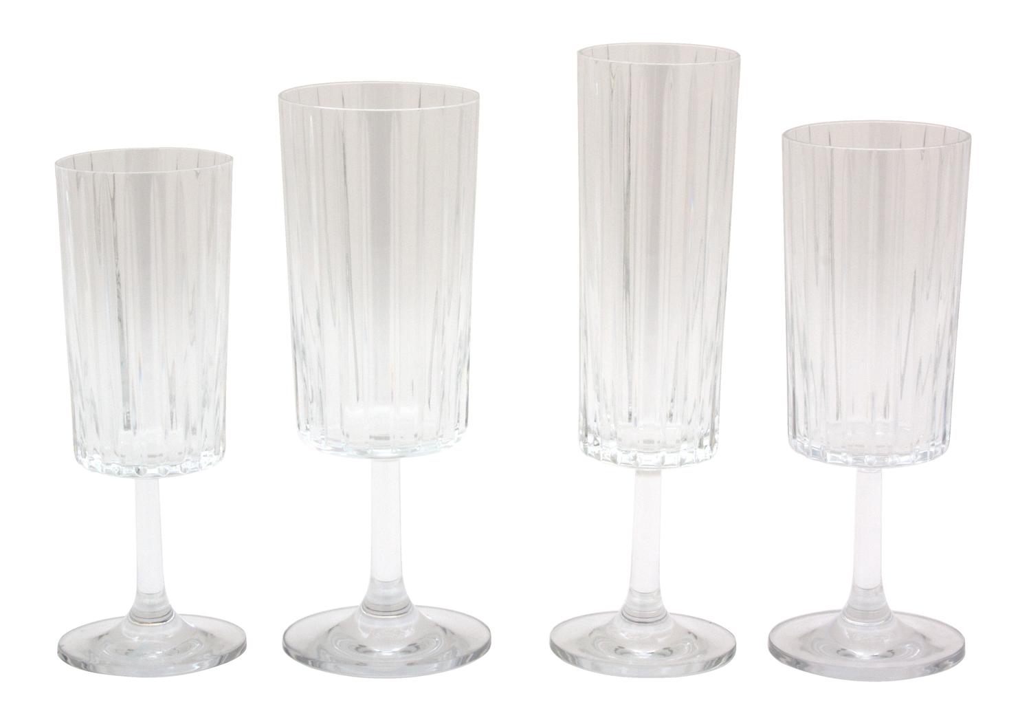 A Partial Baccarat Stemware Service Height of tallest 7 5/8 inches. — 20TH CENTURY
