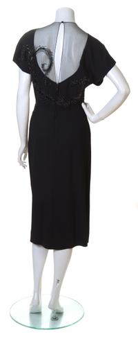 A Gilbert Adrian Black Cocktail Dress, No size.