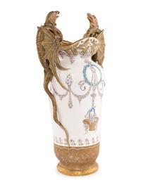 An Amphora (Reissner, Stellmacher and Kessel) Earthenware 'Dragon' Vase