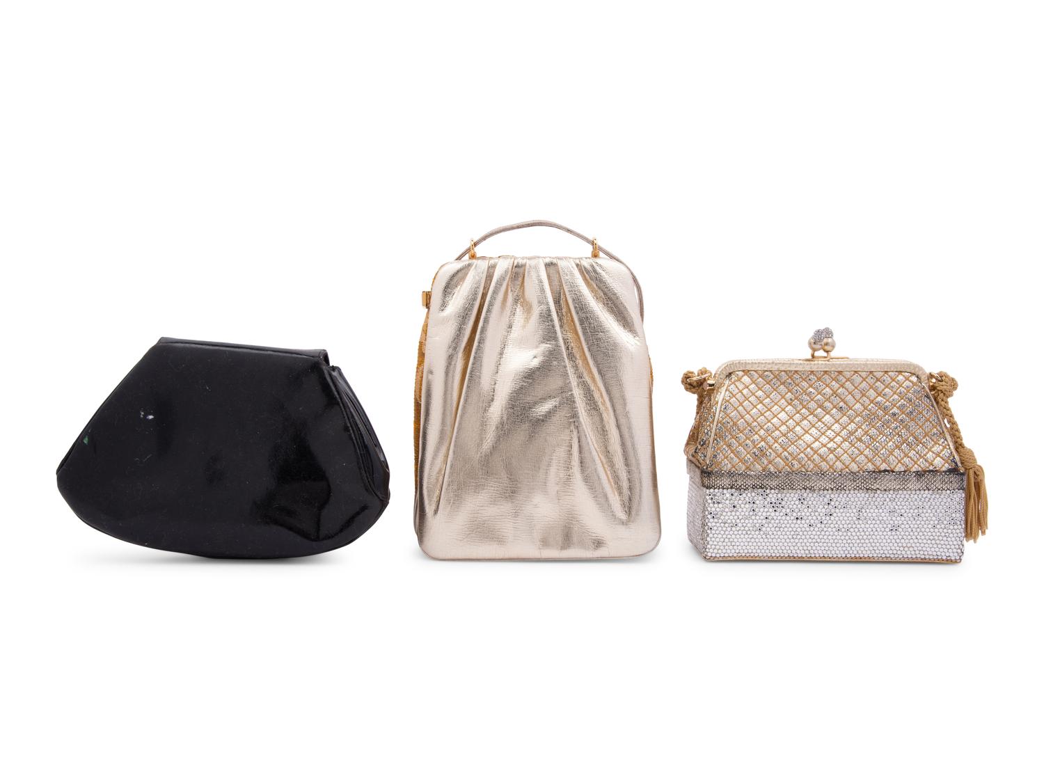 Three Judith Leiber Leather Bags