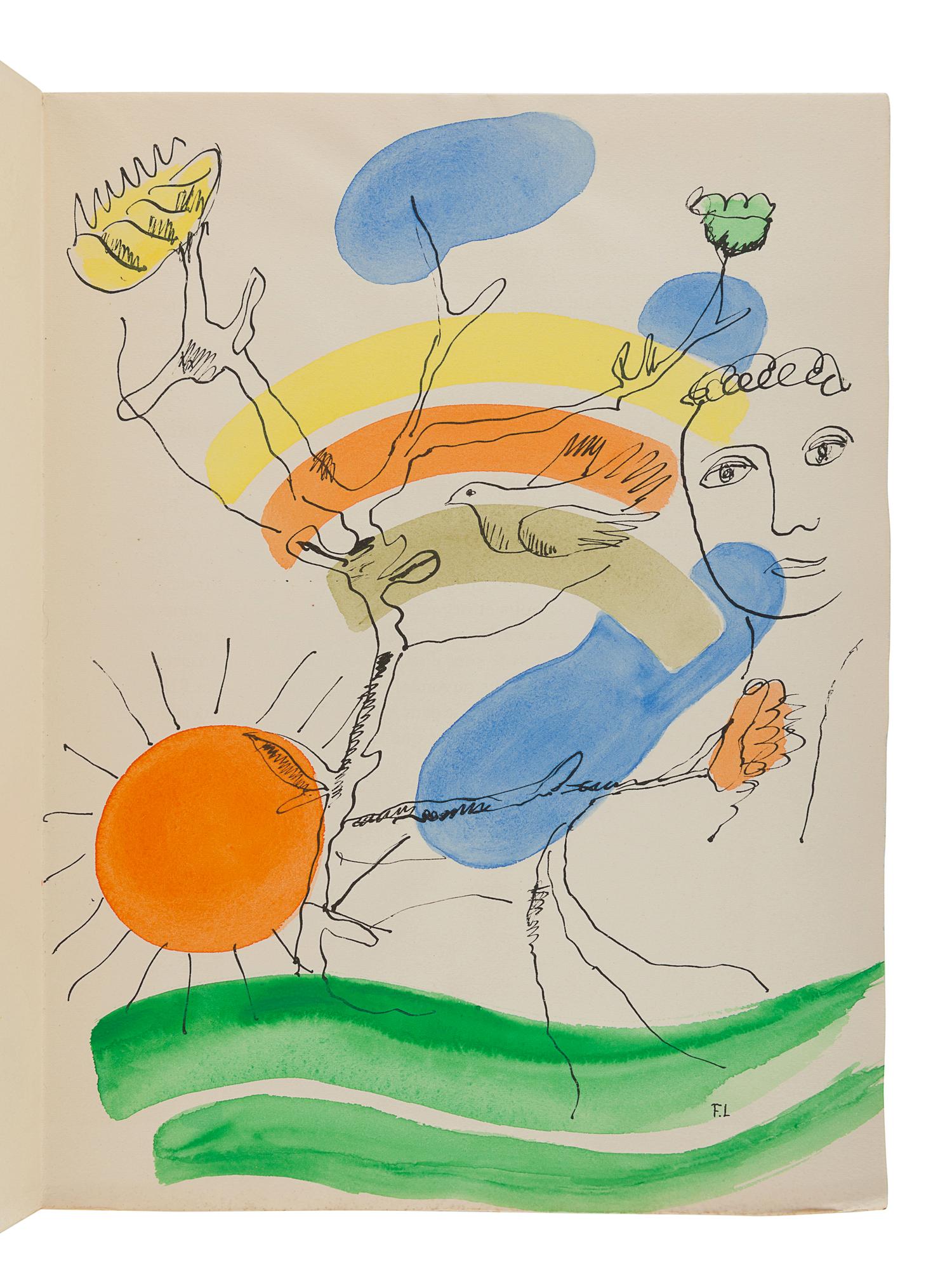 LÉGER, FERNAND (1881-1955). -- RIMBAUD, Arthur (1854-1891). Les Illuminations. Lausanne: Grosclaude Éditions des Gaules, [1949].