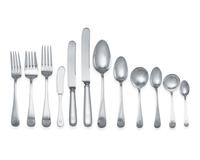An Assembled American Silver Flatware Service