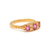 PINK SAPPHIRE AND DIAMOND RING