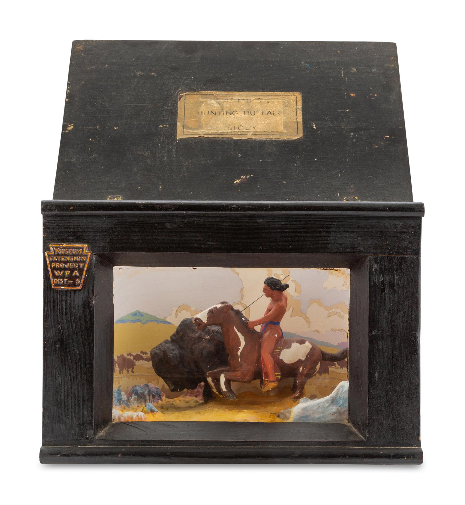 A Group of Three WPA American Indian Dioramas
