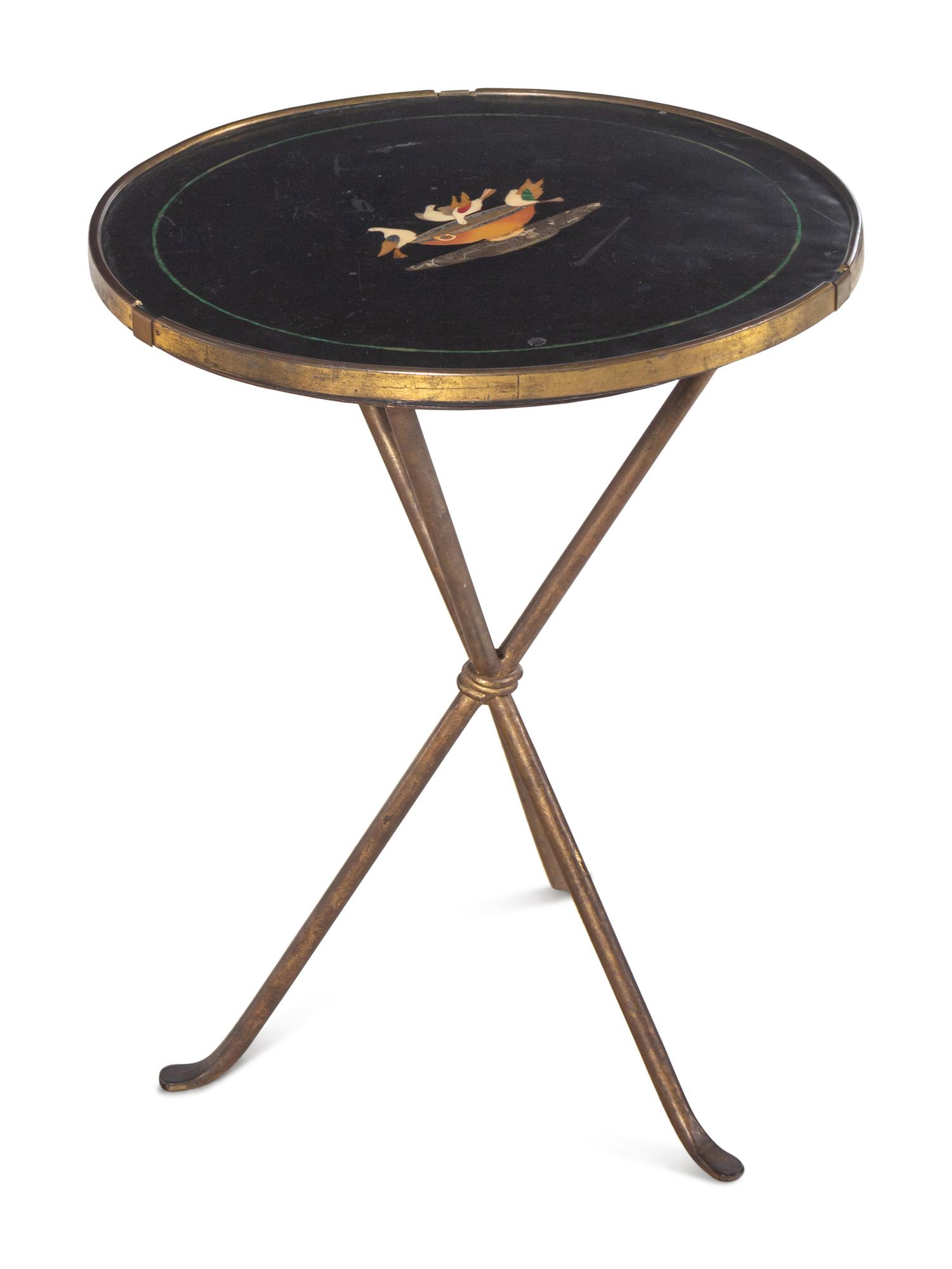 An Italian Pietra Dura-Top Side Table