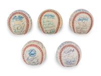 A Group of Assorted 1980s-2000s Toronto Blue Jays Team Signed Autograph Baseballs