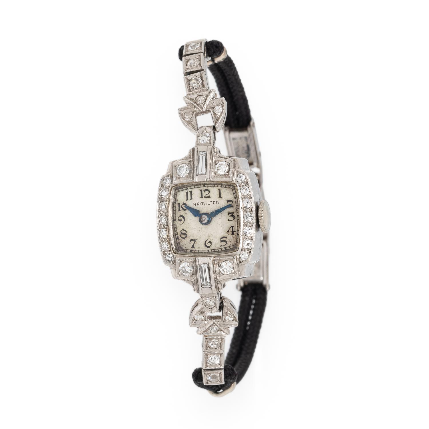 Hamilton, Diamond and Platinum Watch