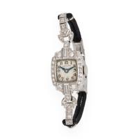 Hamilton, Diamond and Platinum Watch