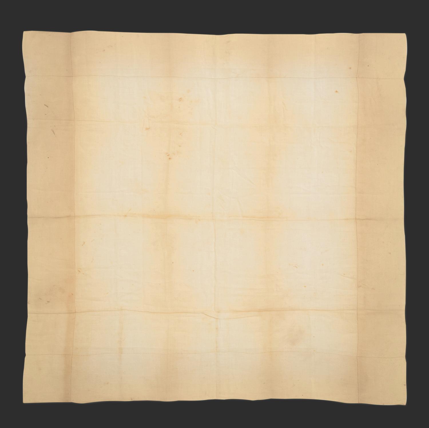 [LINCOLN ASSASSINATION]. A handkerchief carried by President Abraham Lincoln at Ford's Theatre on the night of his assassination, 14 April 1865.