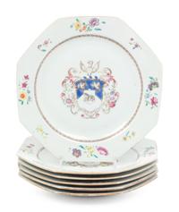 A Group of Chinese Export Armorial Porcelain with the Arms of Stephens
