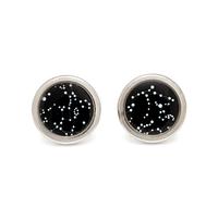 VAN CLEEF & ARPELS, WHITE GOLD 'MIDNIGHT IN PARIS' CUFFLINKS