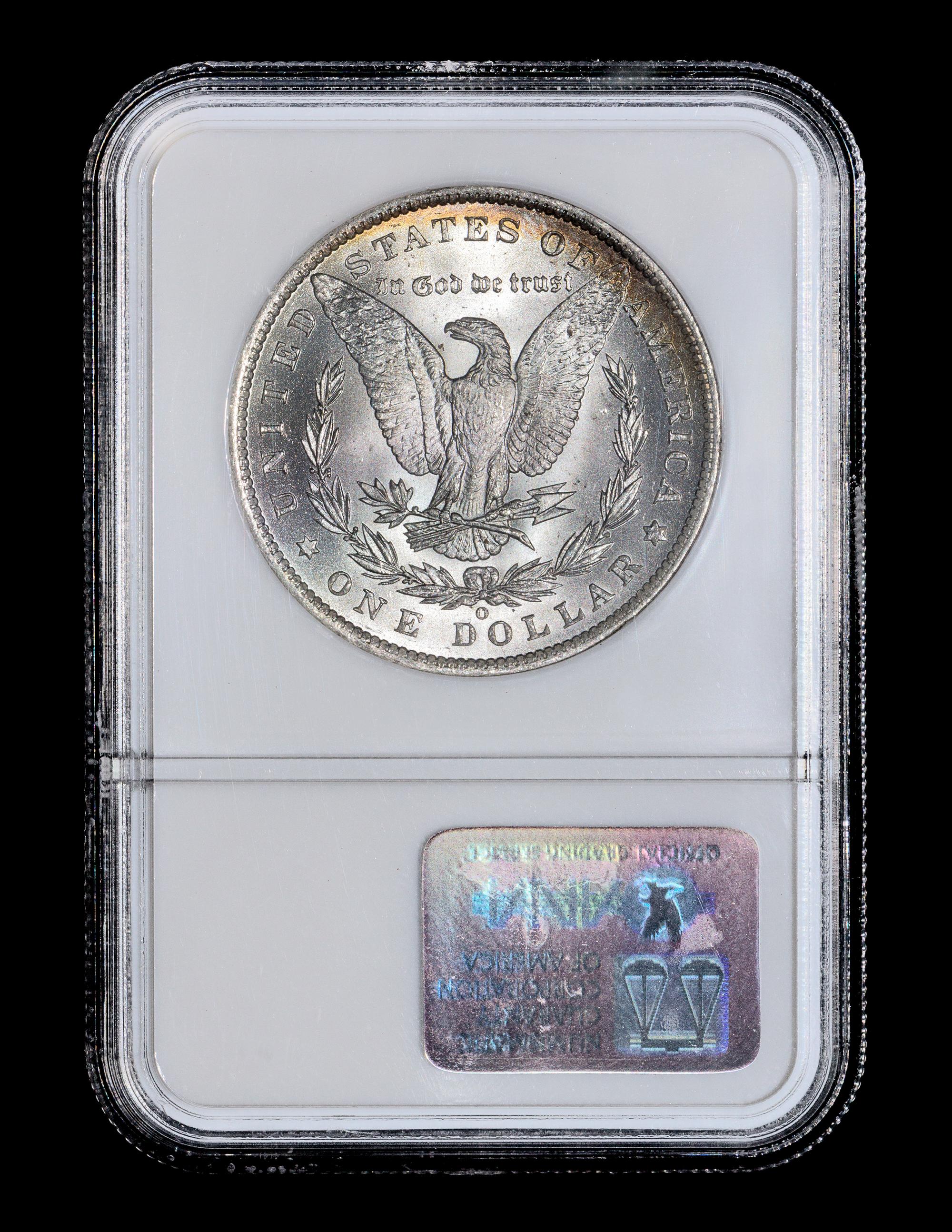 A United States 1885-O Morgan Silver $1 Coin — NGC graded MS66