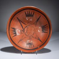 Pottery Bowl, with Tail Feather Design