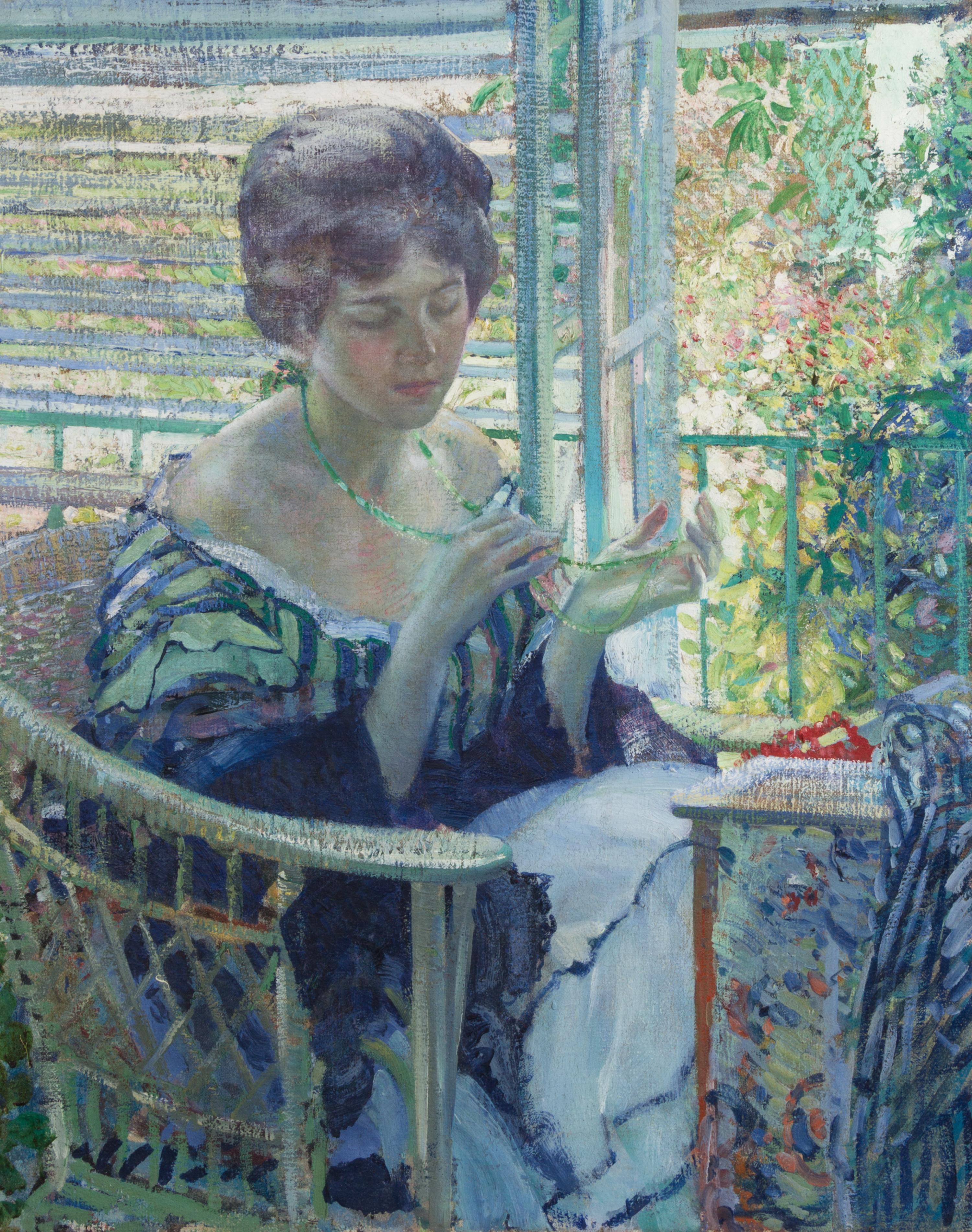 Richard Edward Miller, (American, 1875-1943), The Necklace (La Femme au Collier), c. 1913