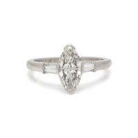 J.E. CALDWELL CO., DIAMOND AND PLATINUM RING