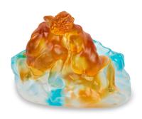 A Daum Pate-de-Verre Vide Poche