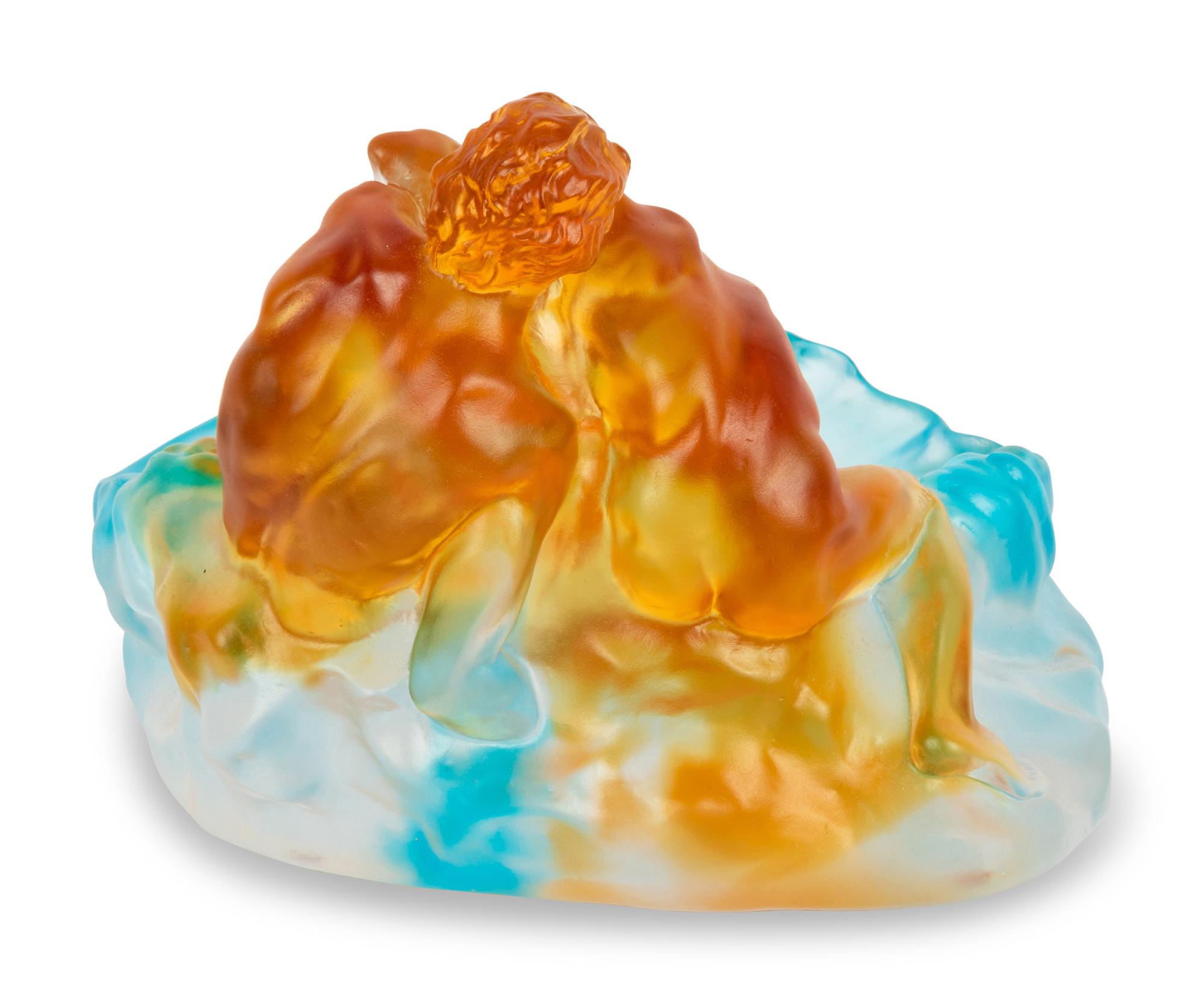 A Daum Pate-de-Verre Vide Poche
