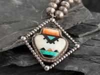 Mosaic Inlay Olla Necklace