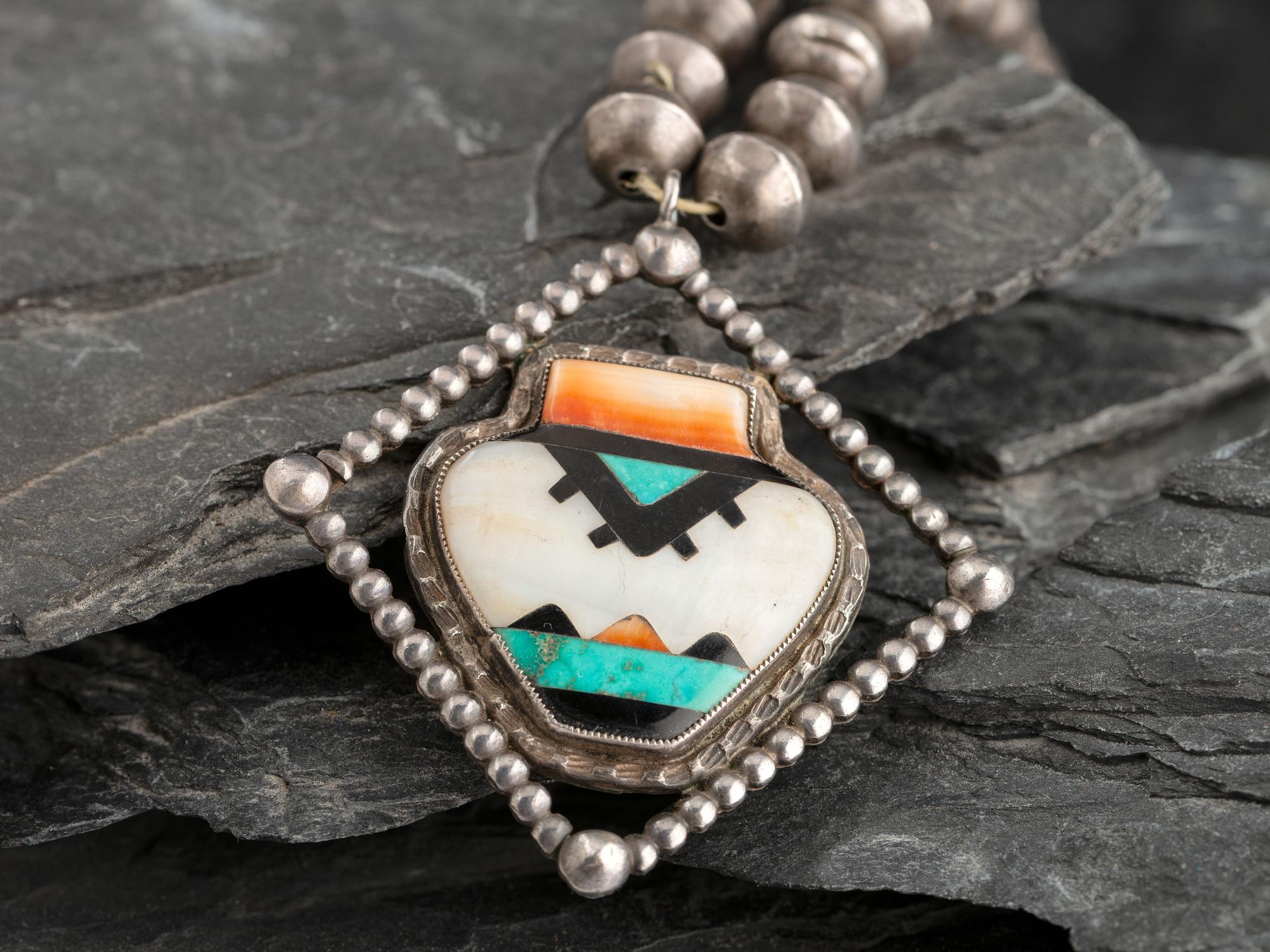 Mosaic Inlay Olla Necklace