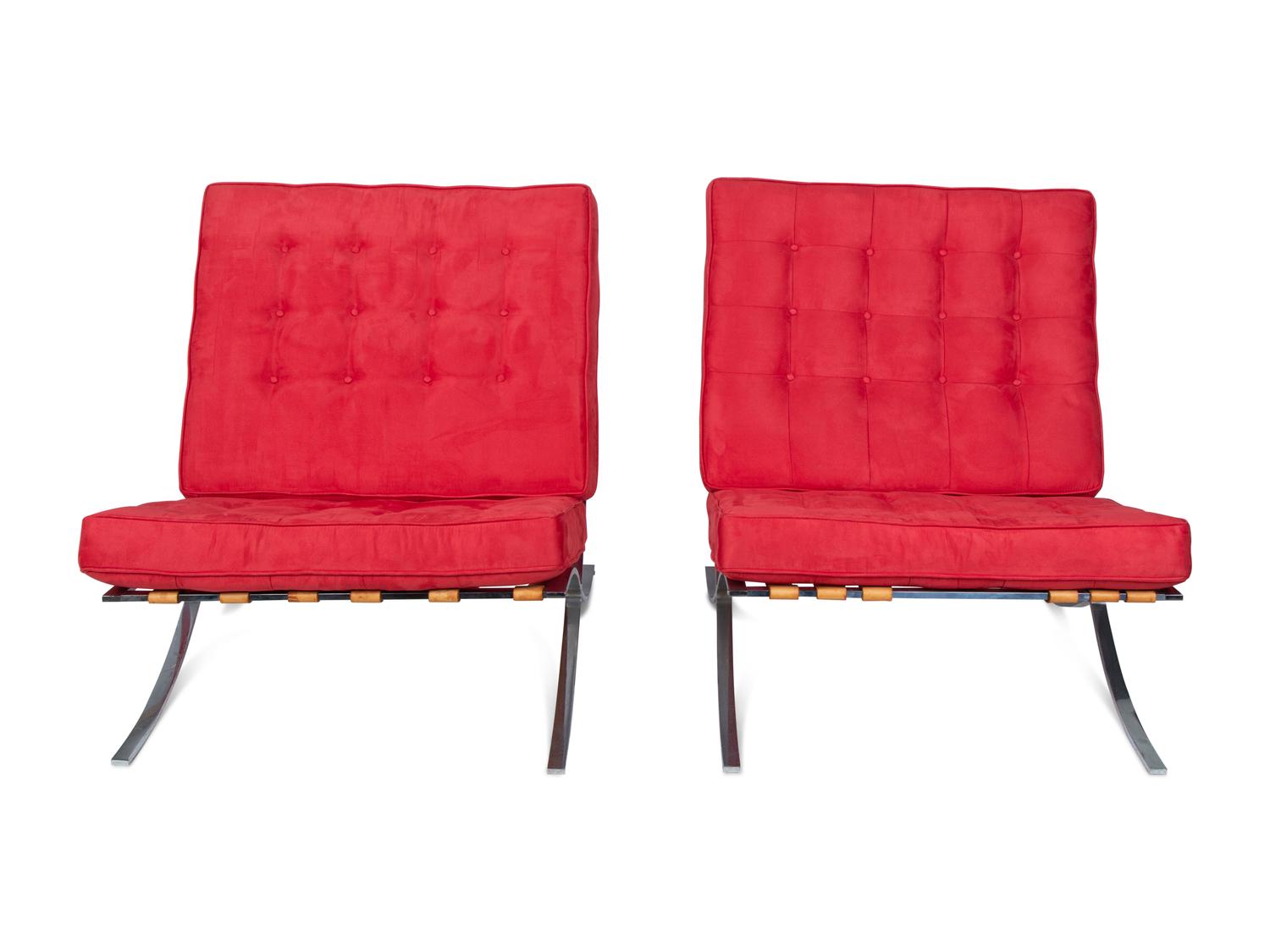 A Pair of Barcelona Style Chairs — 20TH CENTURY