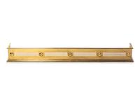 A Pair of Federal Brass Andirons