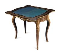 A Napoleon III Boulle Marquetry Flip-Top Table