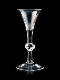 A Collection of Three English Wine Glasses